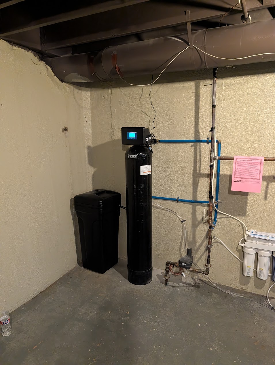 Better Life whole-home water system installed in a Michigan basement